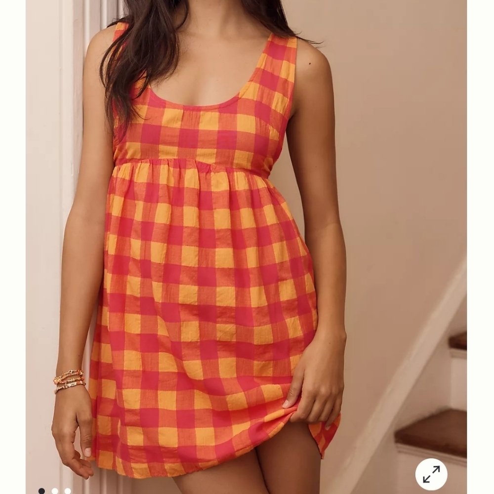 Anthropologie Mini Plaid Dress